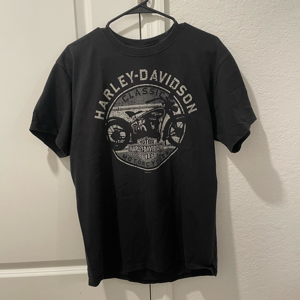 Like New - Harley Davidson Tee Shirt - Roswell, New Mexico - Black - Large
